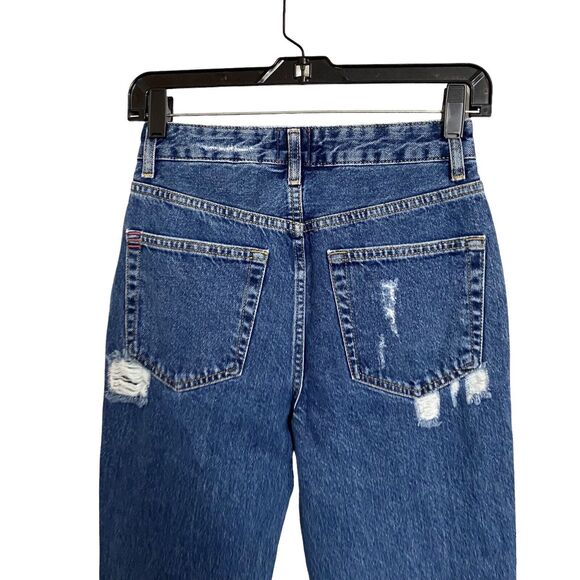 Urban Outfitters BDG Mom High Rise Denim Jeans Womens Sz 24 Distressed Slim NWOT - Picture 6 of 10